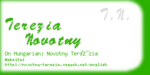 terezia novotny business card